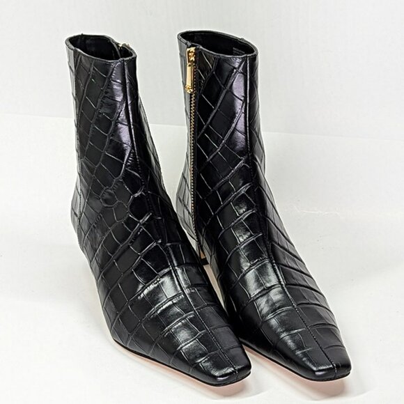 Michael Kors Women's Cosmo Croc-Embossed Booties Kitten Heel Size 5 (MSRP $175) - Picture 5 of 12